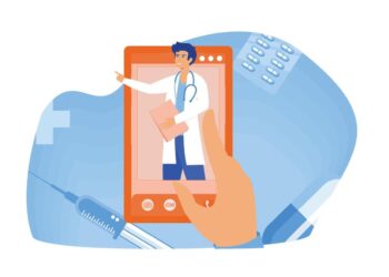 Online medicine and health care, doctor consultations and treatment ...